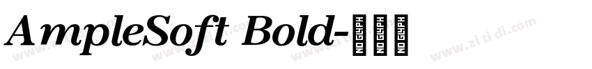 AmpleSoft Bold字体转换